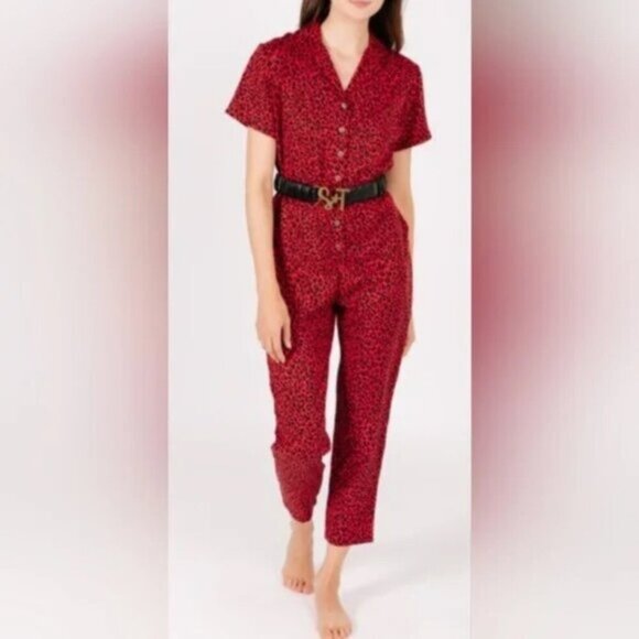 Smash + Tess Roxy Roaring Red Romper - Picture 9 of 9